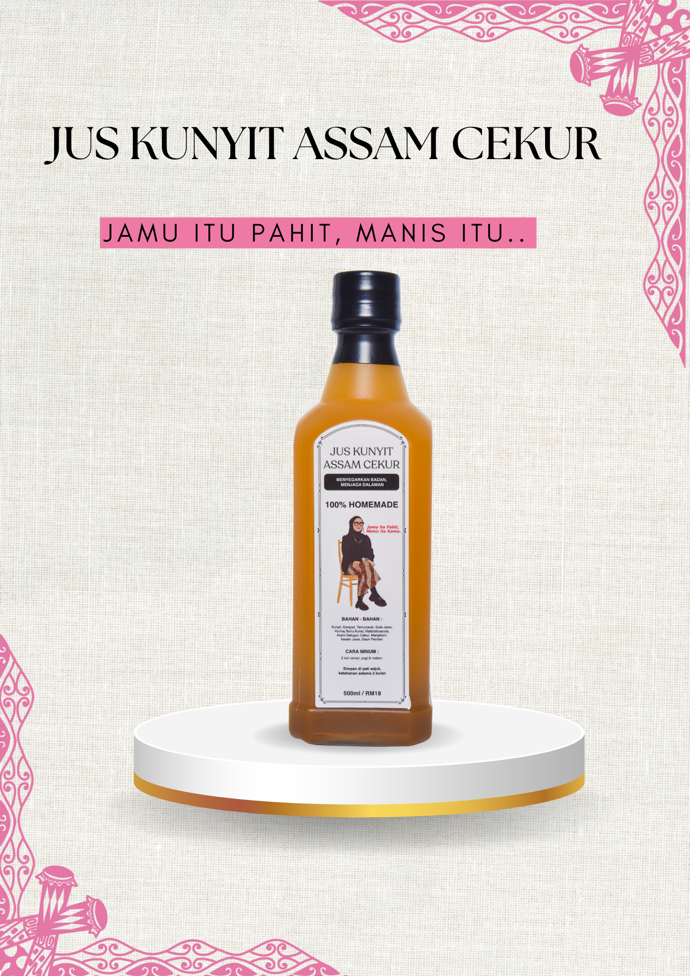 Jus Kunyit Assam Cekur